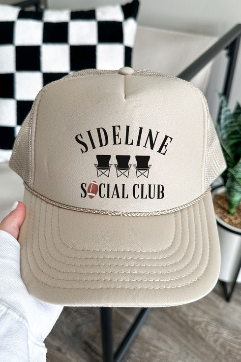 Sideline Social Club Otto Khaki Foam Front Trucker Hat