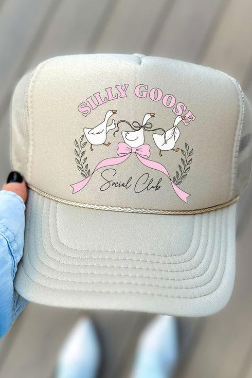 Silly Goose Social Club Otto Khaki Foam Front Trucker Hat