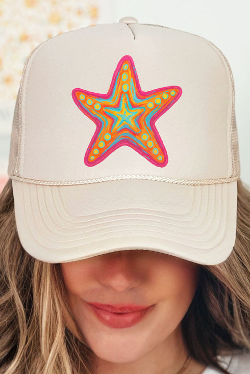 Sparkling Starfish Otto Khaki Foam Front Trucker Hat