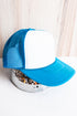 Eat More Beef Neon Blue with White Foam Front Trucker Hat