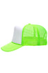 OTTO Neon Green with White Foam Front High Crown Trucker Hat