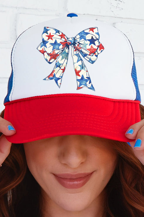 Patriotic Coquette Otto Red, White, & Blue Foam Front Trucker Hat