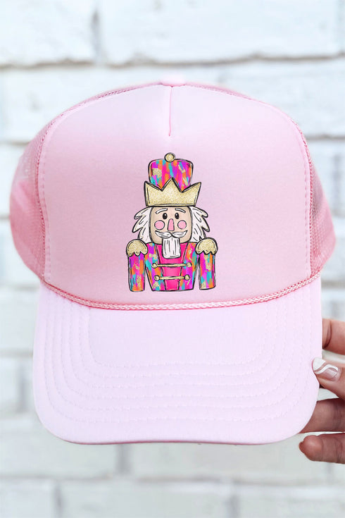 Brushed Colorful Nutcracker Otto Soft Pink Foam Front Trucker Hat
