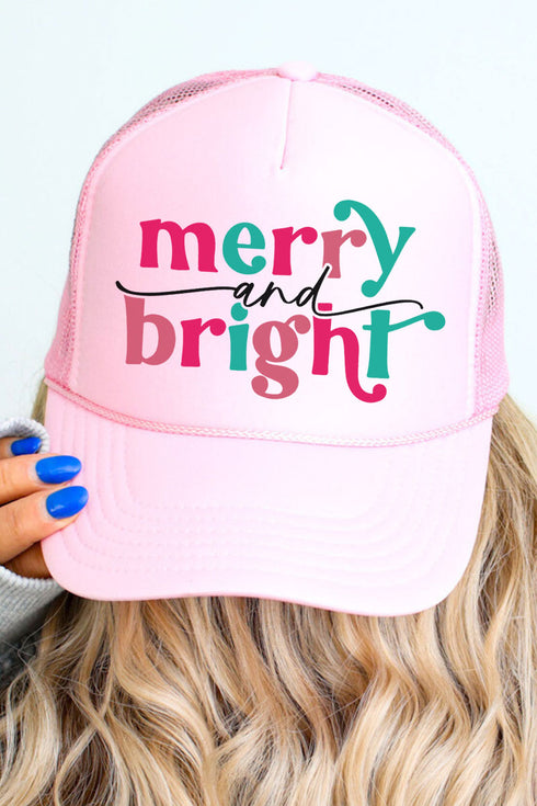 Candy Colors Merry And Bright Otto Soft Pink Foam Front Trucker Hat