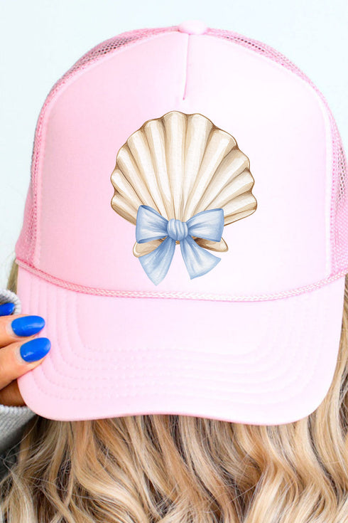 Coquette Seashell Otto Soft Pink Foam Front Trucker Hat