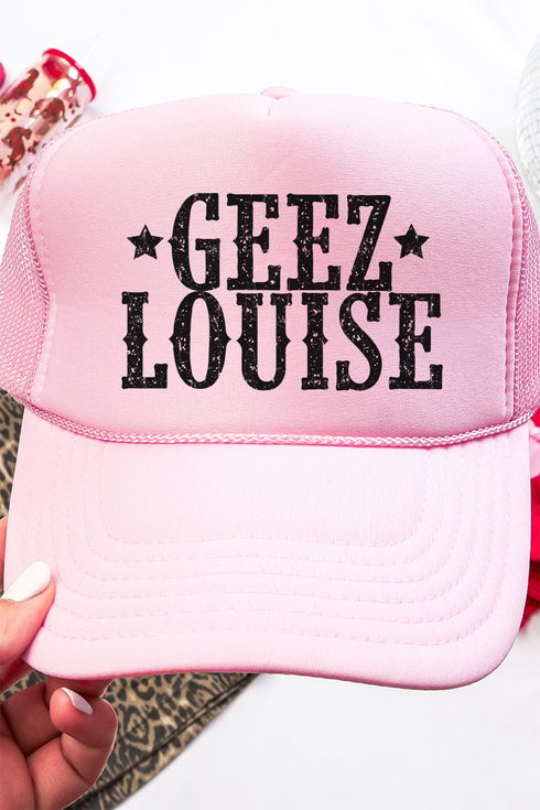 Geez Louise Otto Soft Pink Foam Front Trucker Hat
