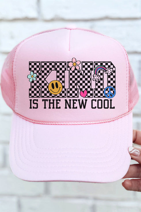 Kind Is The New Cool Otto Soft Pink Foam Front Trucker Hat