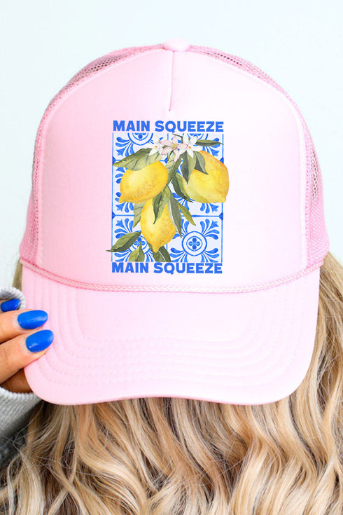 Main Squeeze Otto Soft Pink Foam Front Trucker Hat