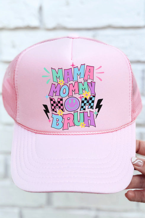 Mama All The Names Otto Soft Pink Foam Front Trucker Hat
