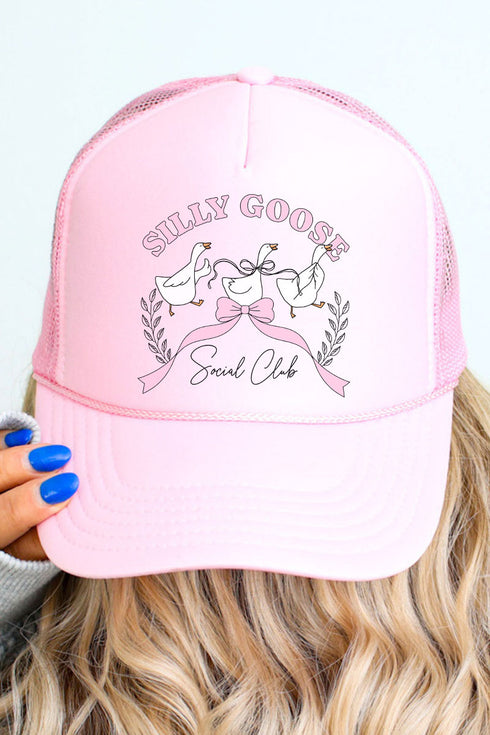 Silly Goose Social Club Otto Soft Pink Foam Front Trucker Hat