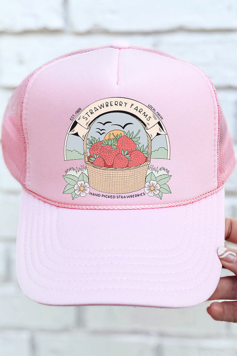 Strawberry Farms Otto Soft Pink Foam Front Trucker Hat