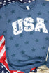 Distressed USA Unisex Five Star Tee
