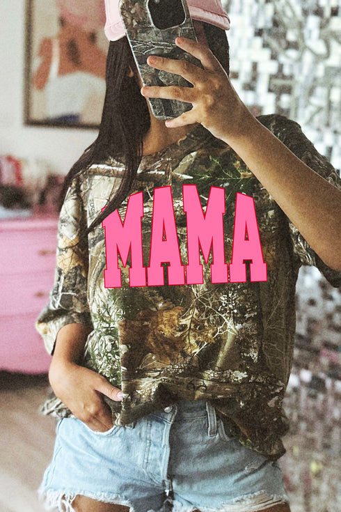 Pink Arched Mama Realtree® Camo T-Shirt