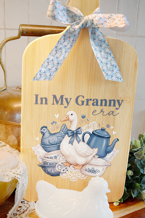Cornflower Keepsake Decorative Wood Cutting Board
