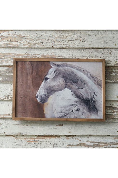 16 x 24 Peering Horse Wall Art