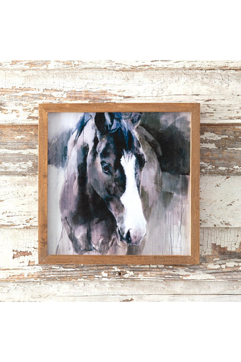 14 x 14 Farm Horse Wall Art