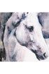 14 x 14 White Stallion Wall Art
