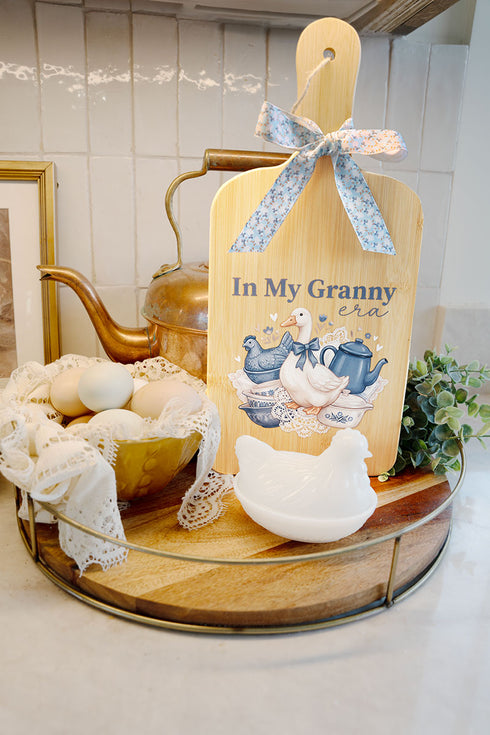 Cornflower Keepsake Decorative Wood Cutting Board