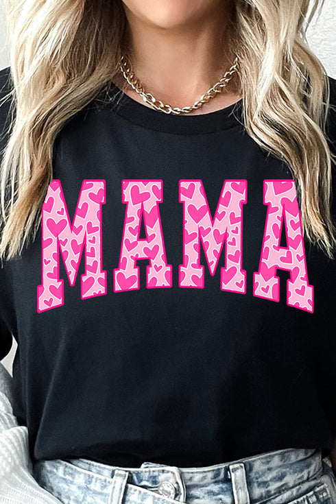 All The Hearts Mama Pink Short Sleeve Relaxed Fit T-Shirt