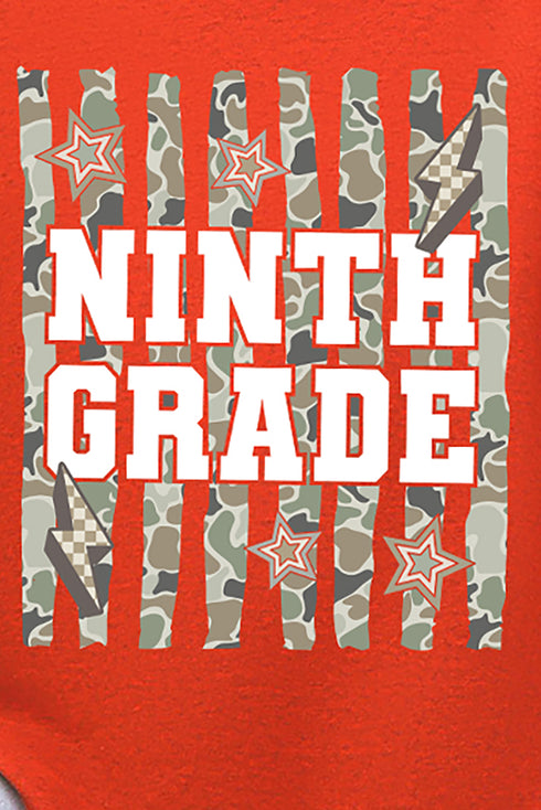 Camo School Era: Sixth To Tenth Grade Short Sleeve Relaxed Fit T-Shirt *Choose Your Grade