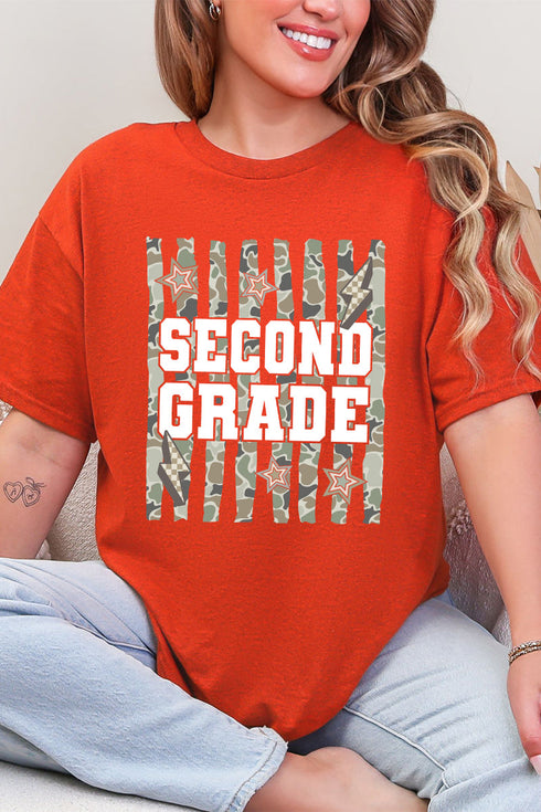 Camo School Era: Pre-K To Fifth Grade Short Sleeve Relaxed Fit T-Shirt *Choose Your Grade