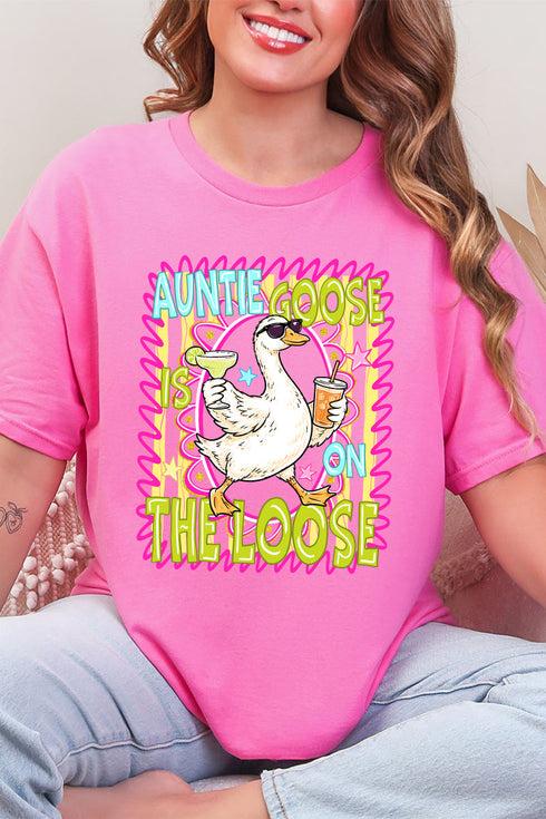 Auntie Goose On The Loose Short Sleeve Relaxed Fit T-Shirt