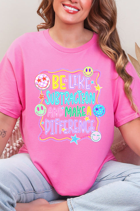 Playful Be Like Subtraction Short Sleeve Relaxed Fit T-Shirt