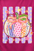 Pretty Patchwork Pumpkin Short Sleeve Relaxed Fit T-Shirt