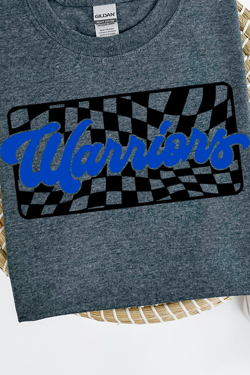 Checkered Warriors Royal Sleeve Relaxed Fit T-Shirt