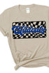 Checkered Wildcats Royal Sleeve Relaxed Fit T-Shirt