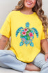 Seaside Sparkle Turtle Short Sleeve Relaxed Fit T-Shirt