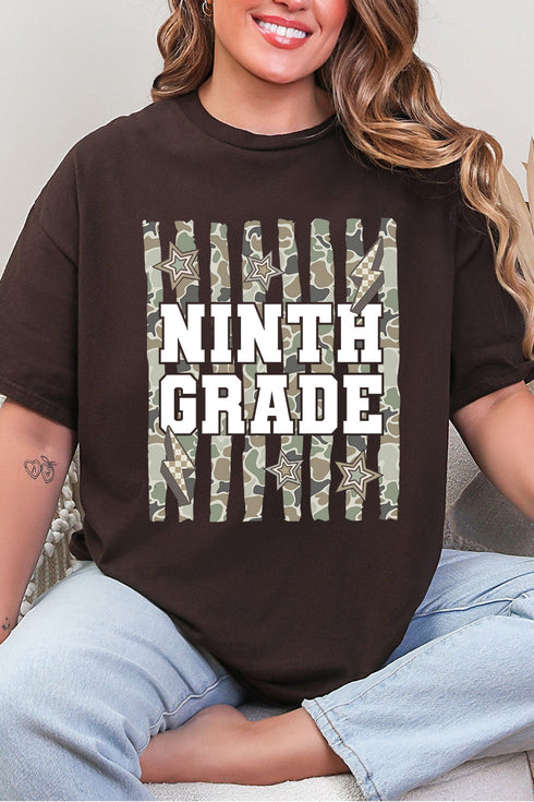 Camo School Era: Sixth To Tenth Grade Short Sleeve Relaxed Fit T-Shirt *Choose Your Grade