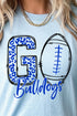 Doodle Go Bulldogs Royal Short Sleeve Relaxed Fit T-Shirt