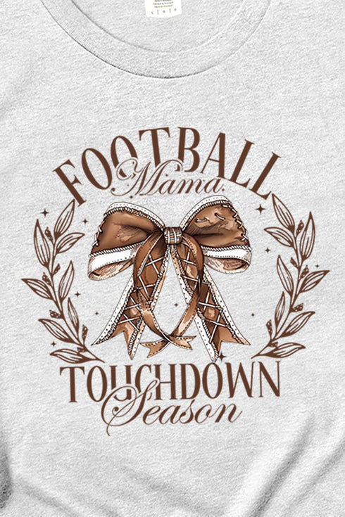 Football Mama Touchdown Season Short Sleeve Relaxed Fit T-Shirt