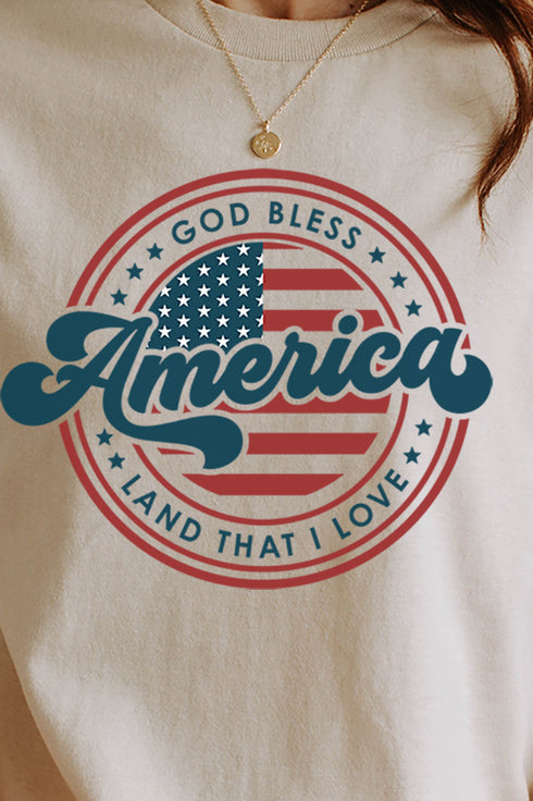 God Bless America Short Sleeve Relaxed Fit T-Shirt