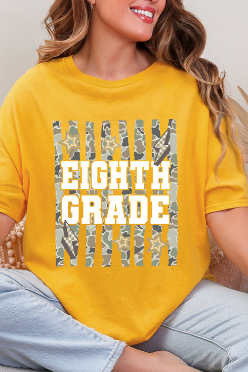Camo School Era: Sixth To Tenth Grade Short Sleeve Relaxed Fit T-Shirt *Choose Your Grade