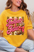 Pink Painted Football & Jesus Short Sleeve Relaxed Fit T-Shirt