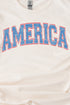 Grunge Arched America Short Sleeve Relaxed Fit T-Shirt