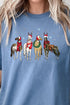 Horse Country Christmas Short Sleeve Relaxed Fit T-Shirt