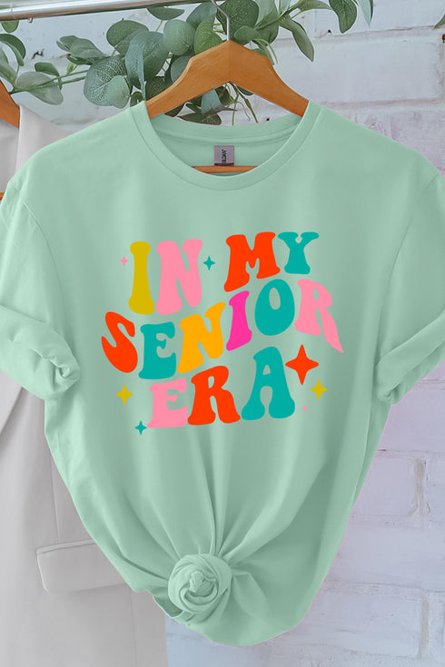 In My Senior Era Colorful Short Sleeve Relaxed Fit T-Shirt