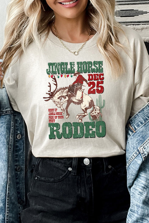Jingle Horses Rodeo Short Sleeve Relaxed Fit T-Shirt
