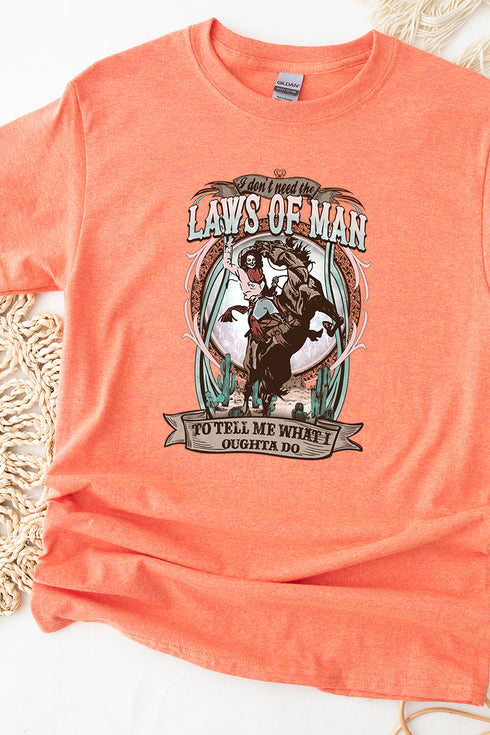 Laws Of Man Cowgirl Lives Short Sleeve Relaxed Fit T-Shirt
