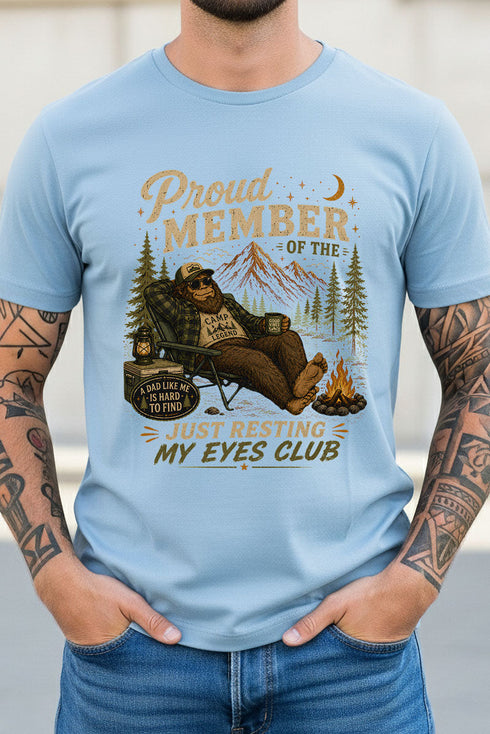 Resting My Eyes Club Short Sleeve Relaxed Fit T-Shirt