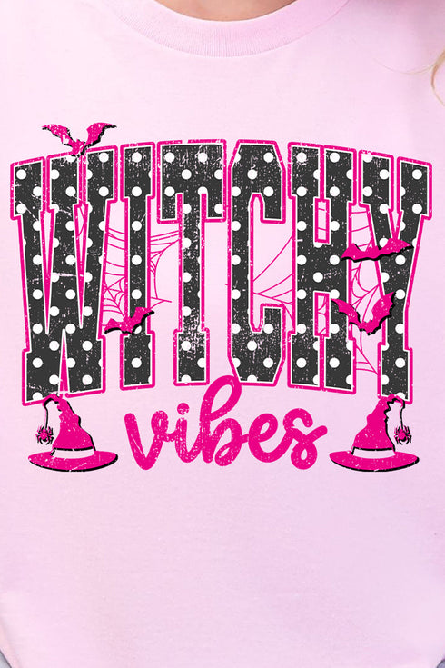 Dotted Witchy Vibes Short Sleeve Relaxed Fit T-Shirt