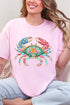 Seaside Sparkle Crab Short Sleeve Relaxed Fit T-Shirt
