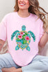 Seaside Sparkle Turtle Short Sleeve Relaxed Fit T-Shirt
