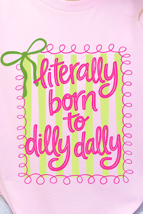 Swirls & Stripes Dilly Dally Short Sleeve Relaxed Fit T-Shirt