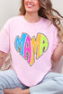 Wild Mama Bright Leopard Short Sleeve Relaxed Fit T-Shirt