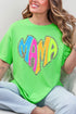 Wild Mama Bright Leopard Short Sleeve Relaxed Fit T-Shirt