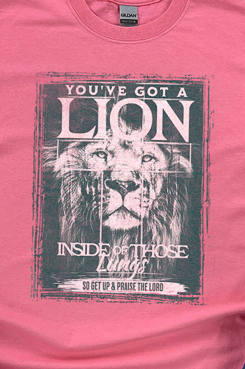 Lion Inside Those Lungs Dri-Power 50/50 Tee
